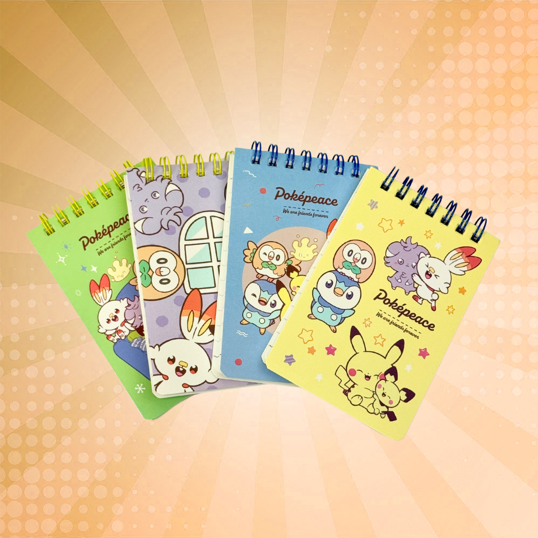 Pokémon Poképeace Mini Notebook - 4-Pack