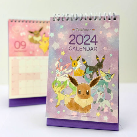 2024 Eevee Pokémon Desk Calendar