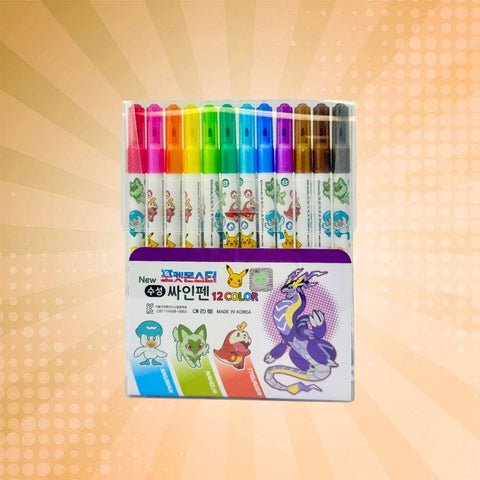 Pokémon Felt Pens - 12pc (Random Pack)