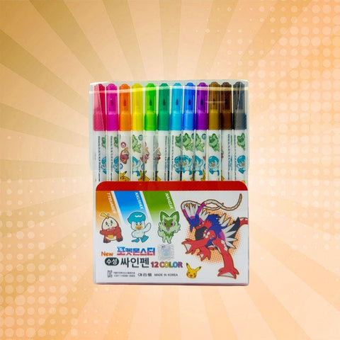 Pokémon Felt Pens - 12pc (Random Pack)