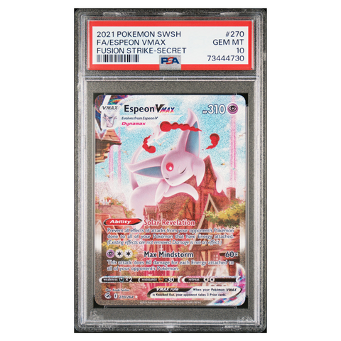 [1 :100 PokéKey] PSA 10 Espeon VMAX (Alternate Art Secret) - SWSH08: Fusion Strike (SWSH08)