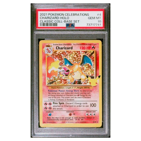 [1 :100 PokéKey] PSA 10 Charizard - Celebrations: Classic Collection (CCC)