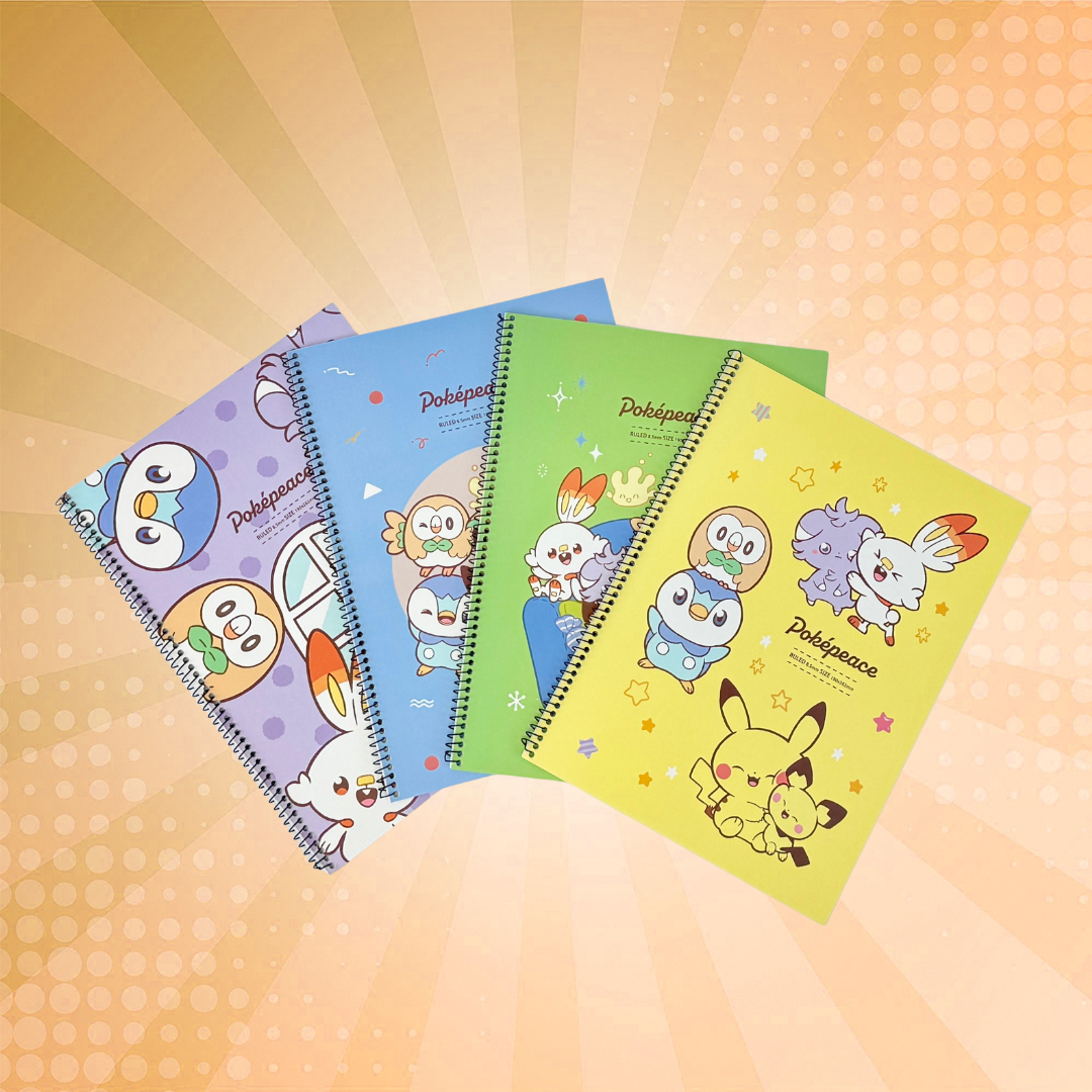 Pokémon Poképeace Lined Notebook - 4-Pack