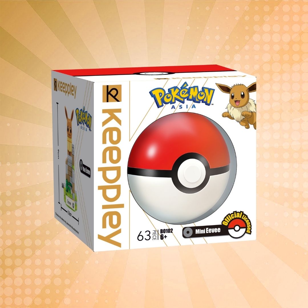 Keeppley Pokémon Ball Collection - Mini Eevee Building Blocks Set