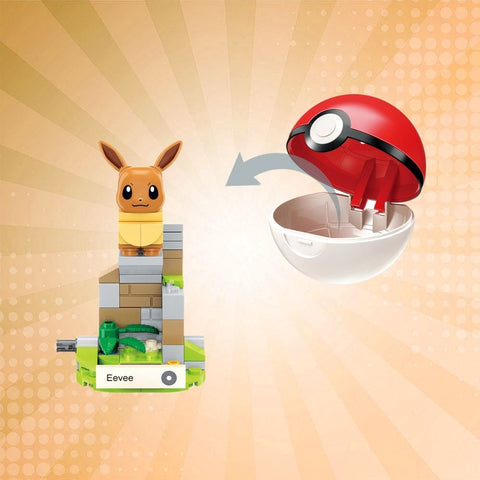 Keeppley Pokémon Ball Collection - Mini Eevee Building Blocks Set