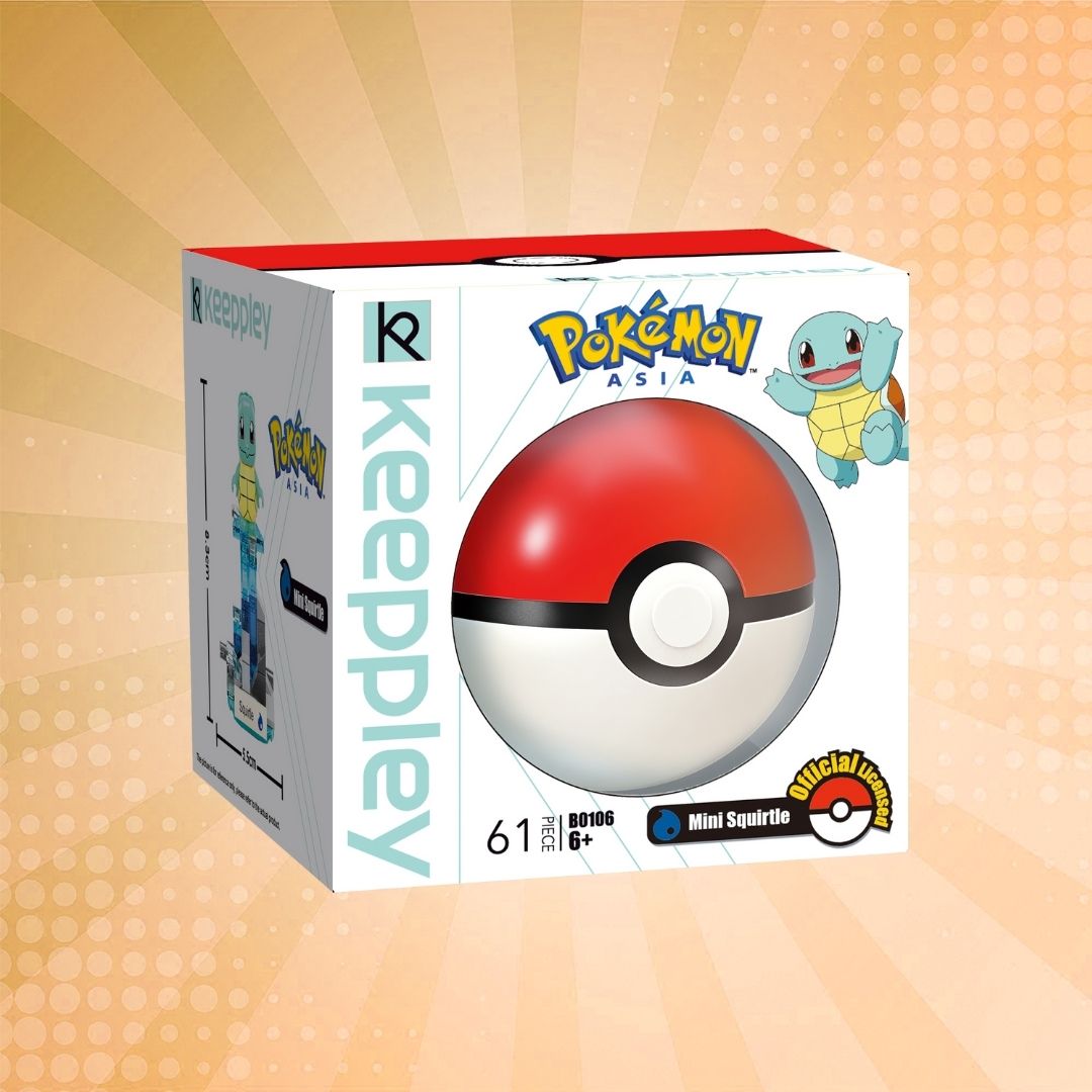 Keeppley Pokémon Ball Collection - Mini Squirtle Building Blocks Set