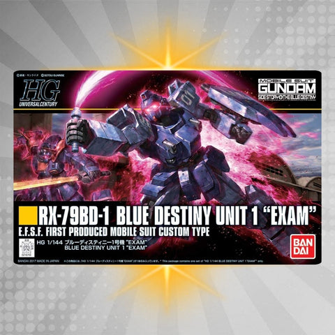 BANDAI Hobby HGUC 1/144 #207 Blue Destiny Unit 1 Exam