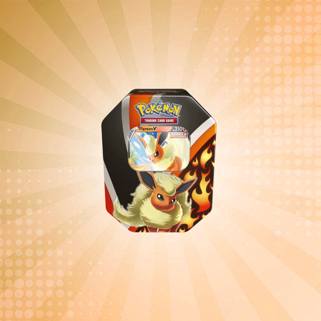 Pokémon TCG: Eevee Evolutions Tin (Flareon V)