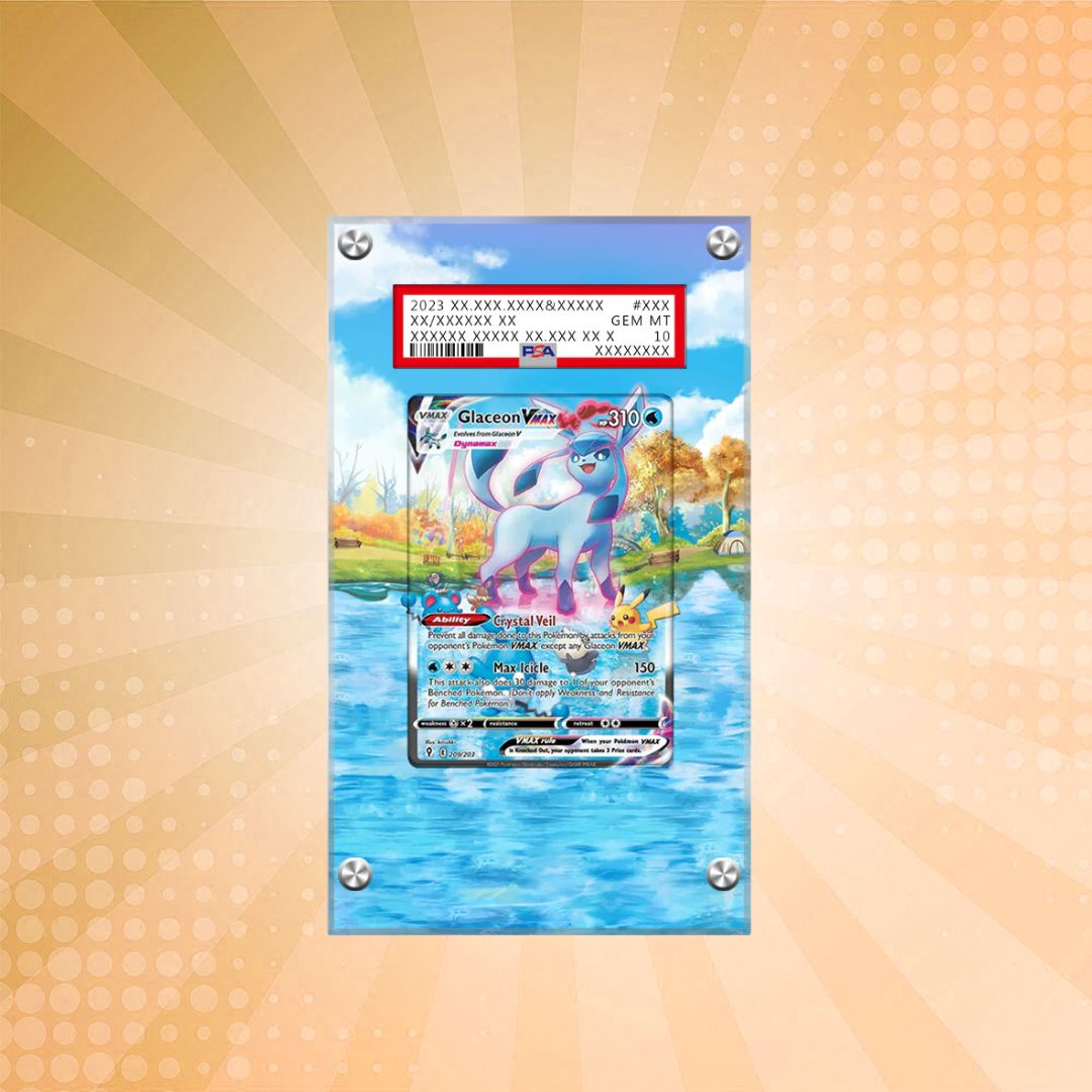 Glaceon VMAX 209/203 Pokémon Extended PSA Artwork Protective Card Display Case