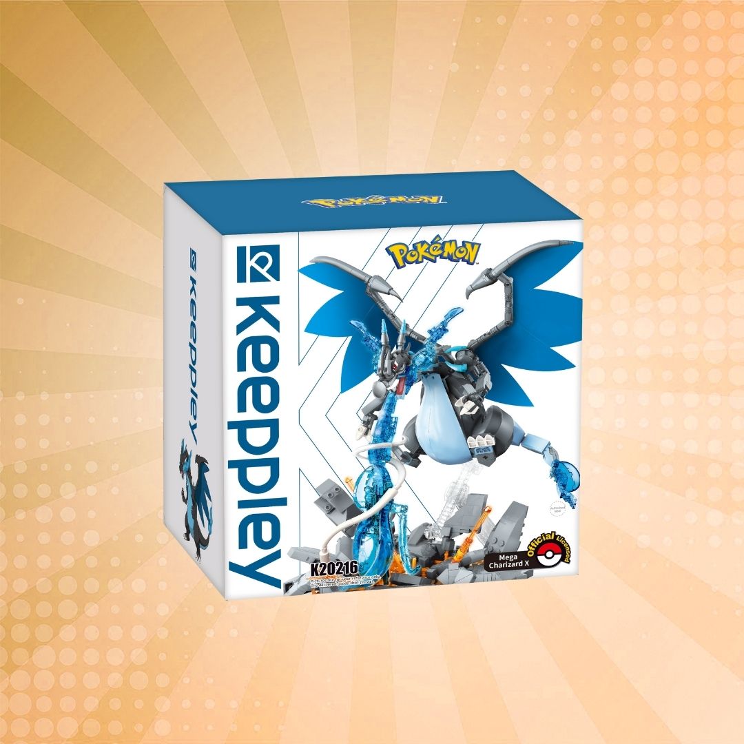 Keeppley Pokémon Mega Charizard X Building Blocks Set