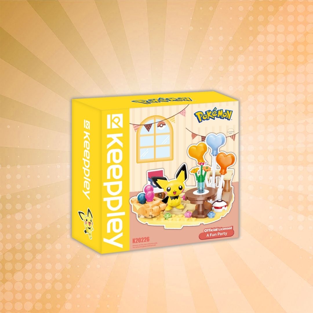 Keeppley Pokémon Blocks Scene Series - A Fun Party Pichu Building Blocks Set