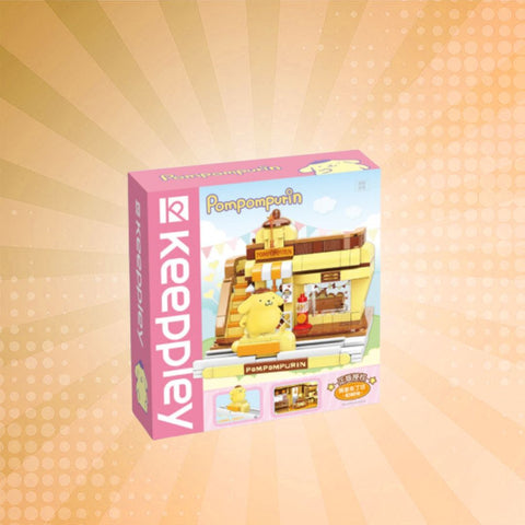 Keeppley Sanrio Street Scene Series - Pompompurin Shinning Pudding Shop Building Blocks Set