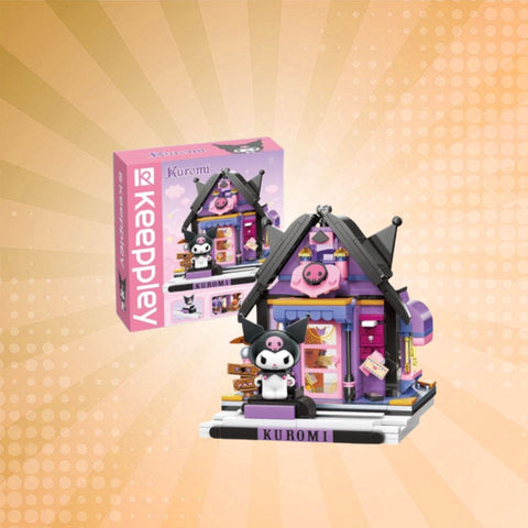 Keeppley Sanrio Street Scene Series - Kuromi Astrological Cabin Building Blocks Set