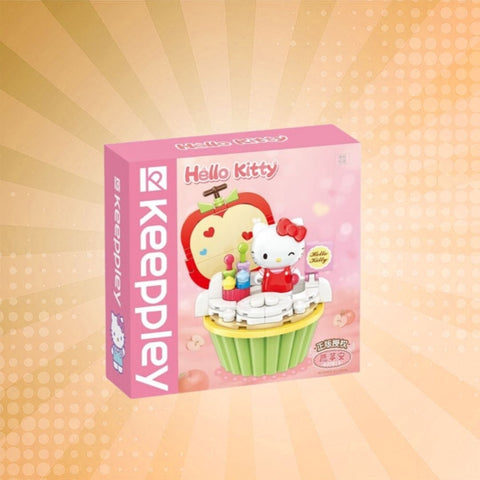 Keeppley Sanrio Series - Hello Kitty Apple Cupcake Building Blocks Set