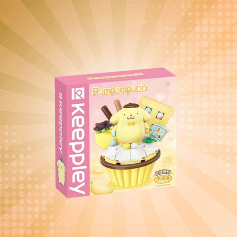 Keeppley Sanrio Series - Pompompurin Banana Cupcake Building Blocks Set