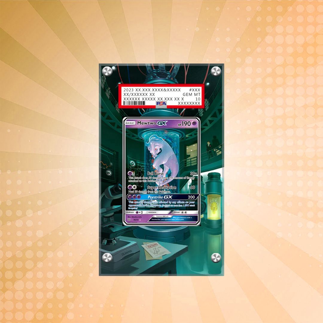 Mewtwo GX 39/73 Pokémon Extended PSA Artwork Protective Card Display Case