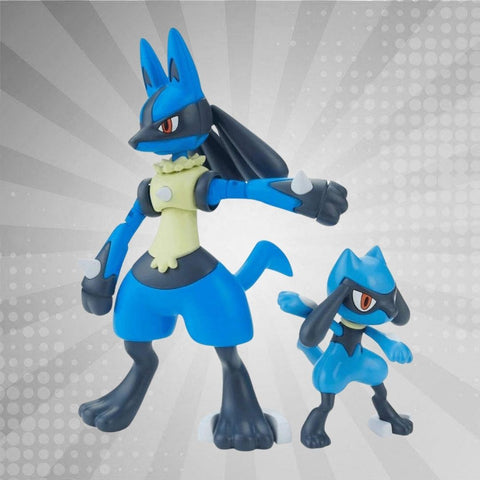 BANDAI HOBBY POKEMON MODEL KIT RIOLU & LUCARIO