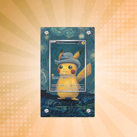 Pikachu With Grey Felt Hat - Pokémon Extended Artwork Protective Display Case