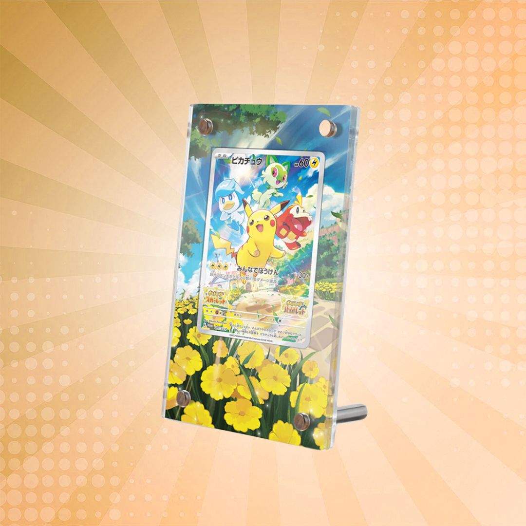 Pikachu (027) Pokémon Extended Artwork Protective Card Display Case