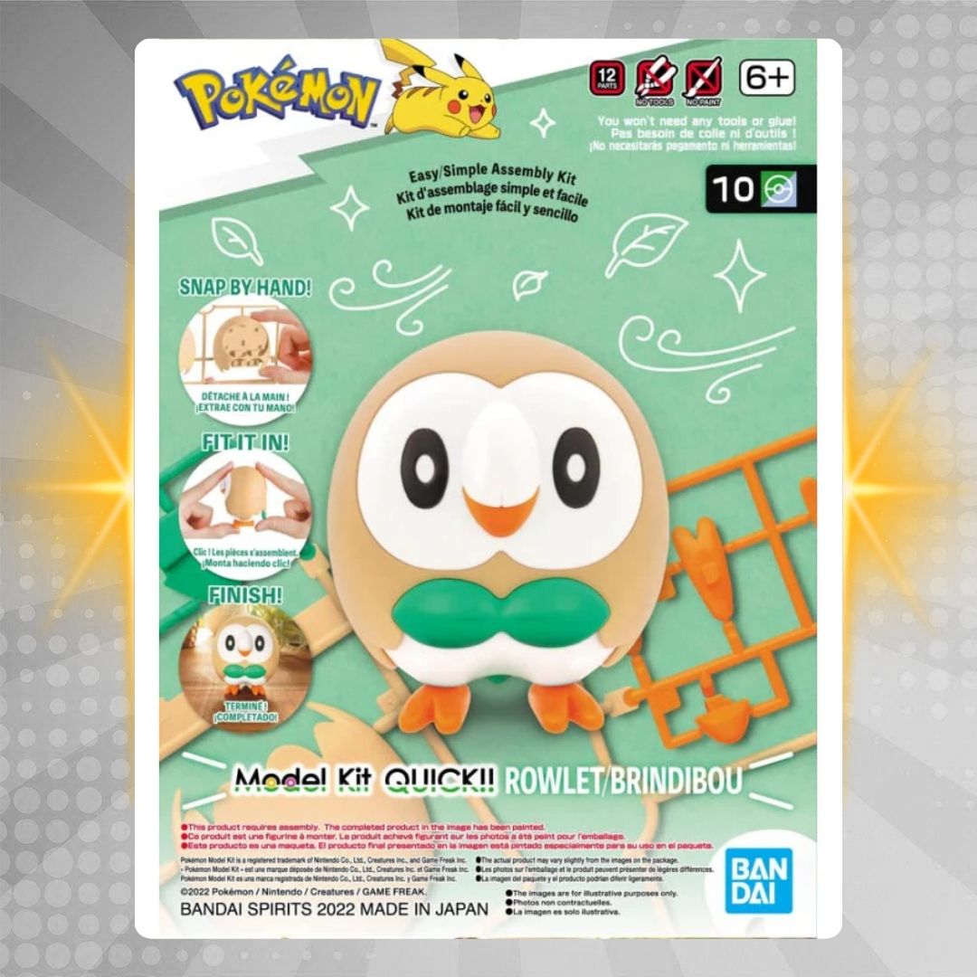 BANDAI Hobby Pokemon Model Kit QUICK!! 10 ROWLET