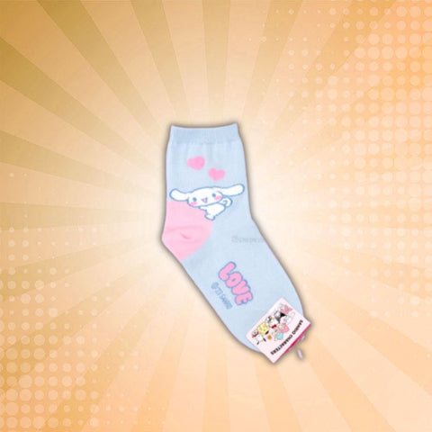 Sanrio Children Big Heart Long Socks - Cinnamoroll (Large)