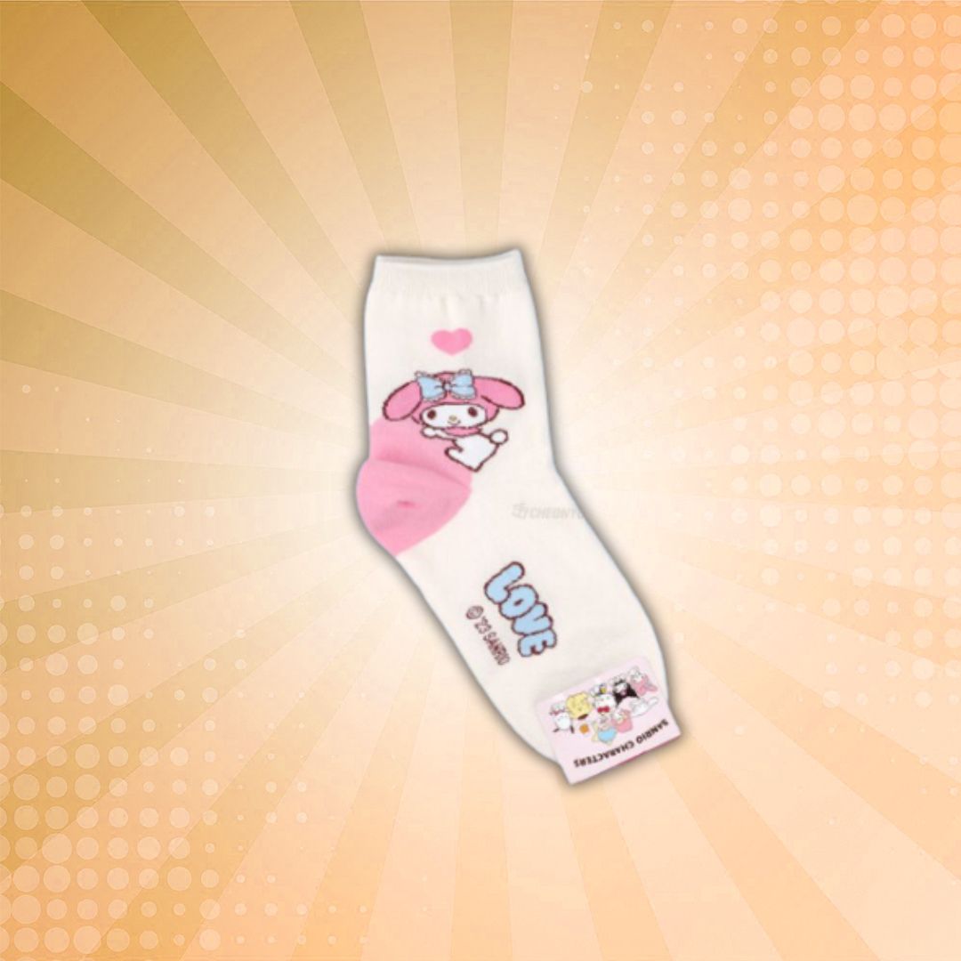 Sanrio Children Big Heart Long Socks - My Melody (Large)