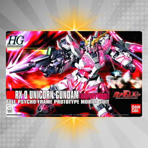 BANDAI Hobby HGUC 1/144 #100 RX-0 Unicorn Gundam (Destroy Mode)