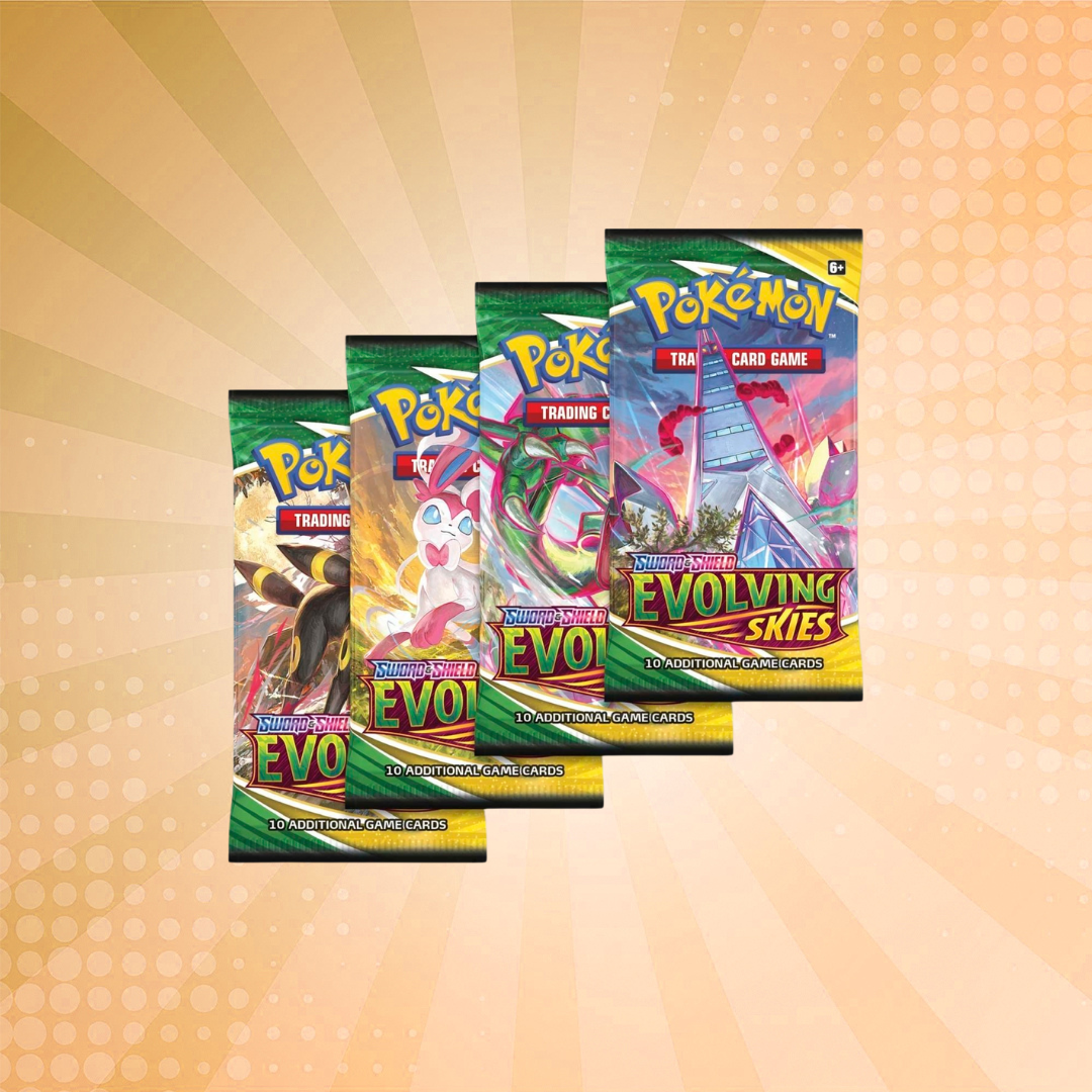 Pokémon TCG: Sword & Shield-Evolving Skies Booster Pack (10 Cards)