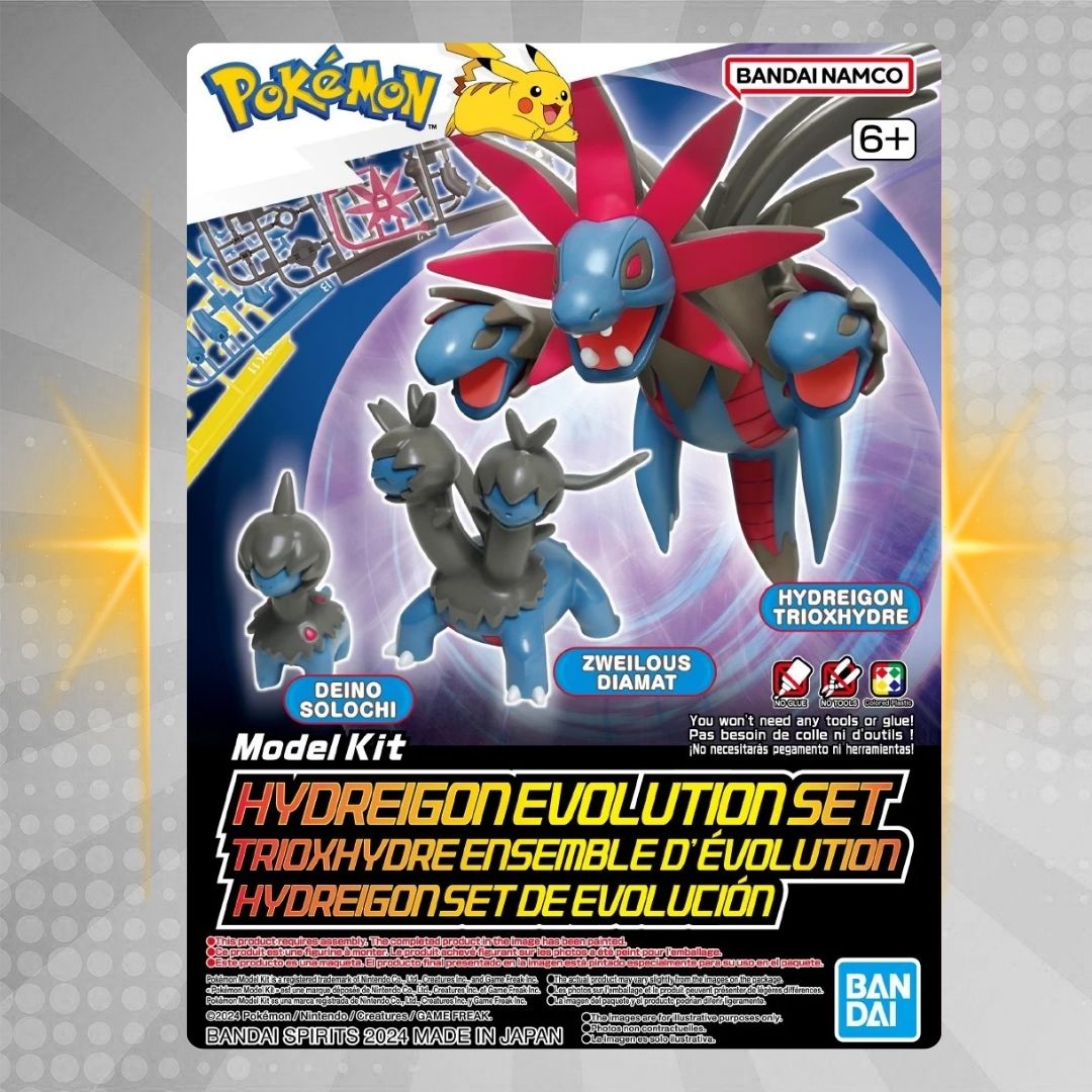 BANDAI HOBBY Pokémon Model Kit HYDREIGON EVOLUTION SET