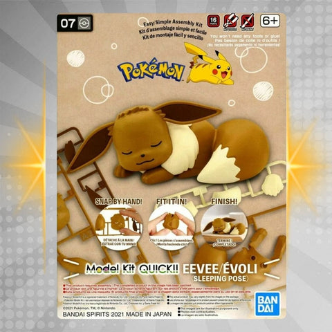 BANDAI Hobby Pokemon Model Kit Quick!! 07 EEVEE (SLEEPING POSE)